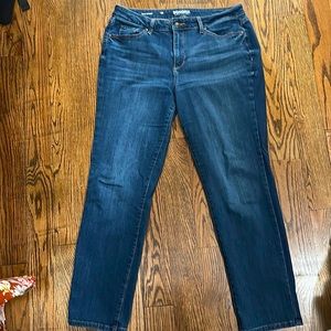 Women’s Sonoma size 12 dark denim curvy straight jeans *lightly used